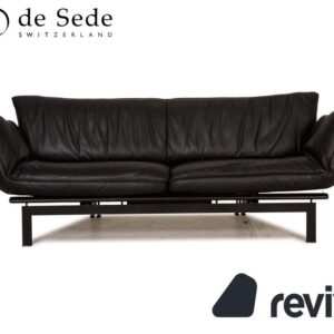 de Sede DS 140 Leder Sofa Schwarz Zweisitzer Couch Funktion ✨