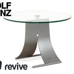Rolf Benz 5170 Glas Couchtisch Silber