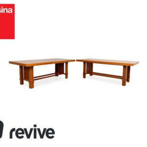 Cassina Taliesin Holz Tisch Garnitur Braun Kirschholz by Frank