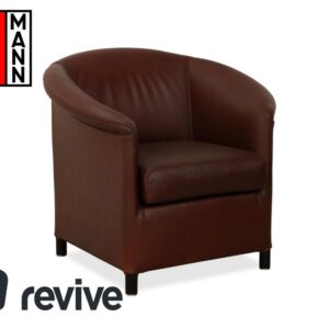 Wittmann Aura XL Leder Sessel Braun Rot