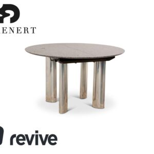 Draenert Stein Esstisch Grau Ausziehfunktion 124/183 x 73 x 124