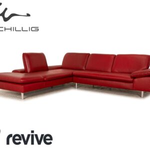 Willi Schillig Loop Leder Ecksofa Rot manuelle Funktion ✨