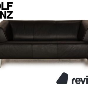 Rolf Benz 2300 Leder Zweisitzer Schwarz Sofa Couch ✨