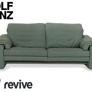 Rolf Benz 4000 Stoff Zweisitzer Grün Blau manuelle Funktion Sofa