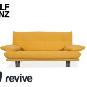 Rolf Benz BMP 418 Zweisitzer Stoff Gelb Couch Neubezug ✨