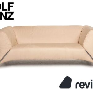 Rolf Benz 322 Stoff Sofa Creme Zweisitzer Couch Neubezug ✨