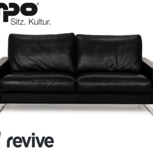Erpo CL 500 Leder Dreisitzer Schwarz Sofa Couch