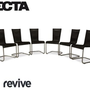 6er Garnitur Tecta WK 725 Dunkelgrau Geflecht