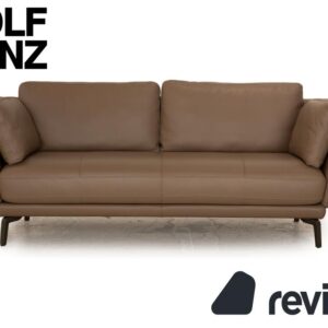 Rolf Benz 525 Rondo Leder Zweisitzer Grau Beige Sofa Couch