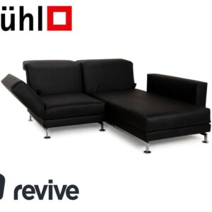 Brühl Moule veganes Leder GAVIN Ecksofa Schwarz manuelle ✨