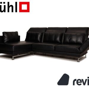Brühl Moule Leder Ecksofa Schwarz Sofa Couch Funktion ✨