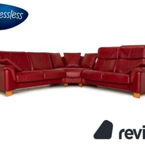 Stressless Paradise Leder Ecksofa Rot Sofa Couch ✨