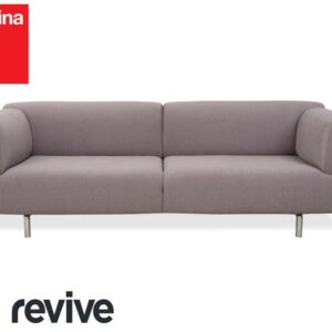 Cassina Met 250 Stoff Dreisitzer Grau Taupe Sofa Couch Neubezug ✨