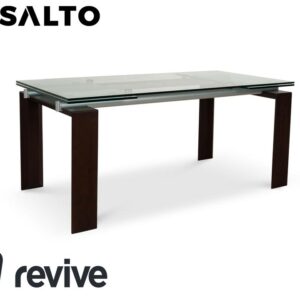 Desalto Stilt Glas Esstisch Braun Ausziehfunktion 170-225 x 75 x