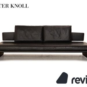 Walter Knoll Together Leder Dreisitzer Anthrazit Sofa Couch