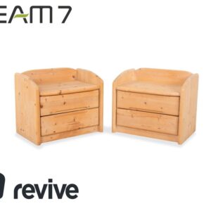 Team7 Holz 2x Nachttisch Tisch Braun