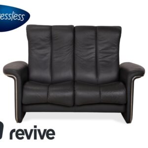 Stressless Soul Leder Zweisitzer Dunkelgrau Anthrazit manuelle