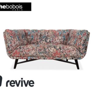 Roche Bobois Profile Zweisitzer Stoff Sofa Bunt Pink Blau Rot