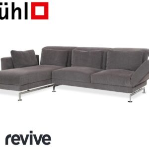 Brühl Moule Stoff Ecksofa Grau Sofa Couch manuelle Funktion