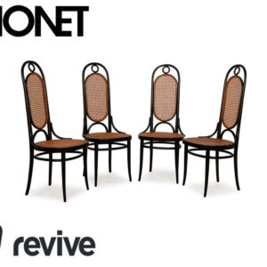 4er Stuhl-Garnitur Thonet Nr. 207 R Holz Stuhl Esszimmer Braun