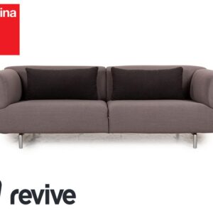 Cassina Met 250 Stoff Dreisitzer Grau Sofa Couch Neubezug ✨