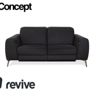 BoConcept Pravo Stoff Zweisitzer Dunkelgrau Sofa Couch