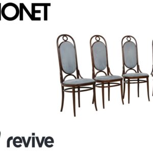 8er Stuhl Garnitur Thonet Holz Stuhl Braun Esszimmer