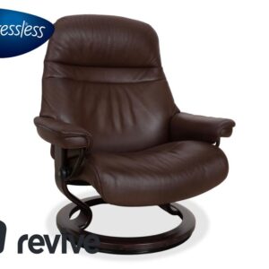 Stressless Sunrise Leder Sessel Braun Mokka Gr. L manuelle