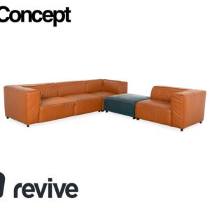 BoConcept Carmo Leder Ecksofa Braun Cognac Sofa Couch