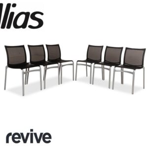 6er Garnitur Alias Highframe 40 Aluminium Stuhl Anthrazit