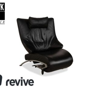 WK Wohnen Solo 699 Leder Sessel Schwarz manuelle Funktion