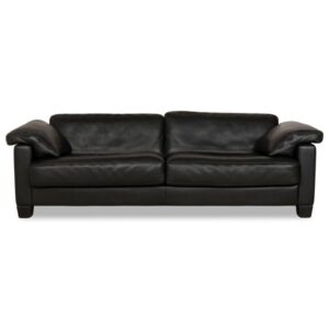 Erpo CL 100 Leder Dreisitzer Schwarz Sofa Couch