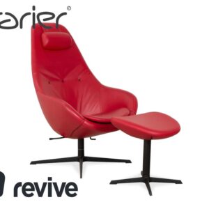 Varier Kokon Leder Sessel inkl. Hocker Rot