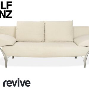 Rolf Benz 1600 Stoff Zweisitzer Creme Mint manuelle Funktion