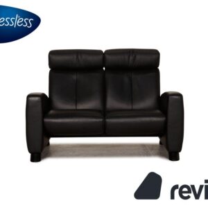 Stressless Arion Leder Sofa Schwarz Zweisitzer Couch Funktion ✨