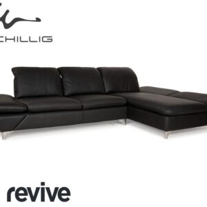 Willi Schillig Taoo veganes Leder Ecksofa Anthrazit Dunkelgrau ✨