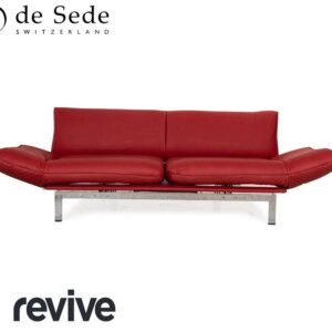 de Sede DS 140 Veganes Leder Zweisitzer Rot manuelle Funktion ✨