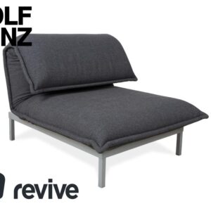 Rolf Benz Nova Stoff Sessel Grau manuelle Funktion