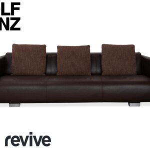 Rolf Benz 6300 Leder Viersitzer Braun Espresso Sofa Couch