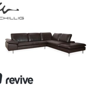 Willi Schillig Loop Leder Ecksofa Braun Espresso Sofa Couch