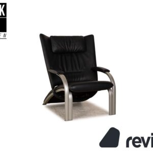 WK Wohnen Spot 698 Leder Sessel Dunkelblau manuelle Funktion ✨