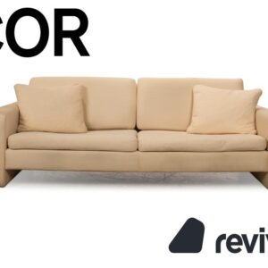 Cor Conseta Stoff Zweisitzer Creme Beige Sofa Couch