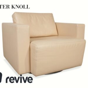 Walter Knoll Nelson Leder Sessel Creme Beige
