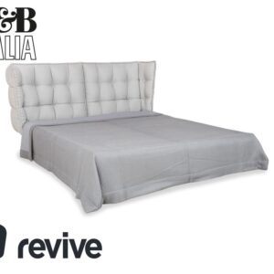 B&B Italia Husk Boxspring Bett Grau Beige Matratzen Schramm