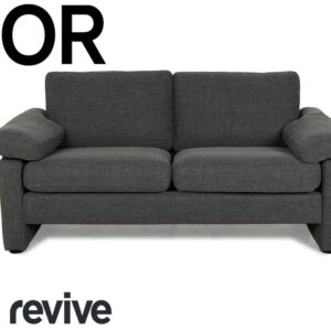 COR Conseta Stoff Zweisitzer Grau Sofa Neubezug