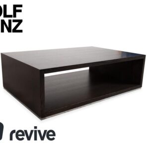 Rolf Benz Holz Couchtisch Schwarz Dunkelbraun Chrom
