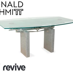 Ronald Schmitt K5000/E Glas Esstisch Silber Granit manuelle