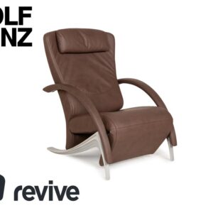 Rolf Benz 3100 Sessel Braun veganes Leder Relaxfunktion Schoko ✨