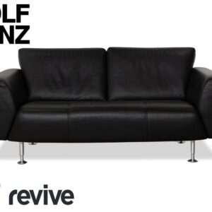 Rolf Benz 250 Leder Zweisitzer Schwarz Sofa Couch ✨