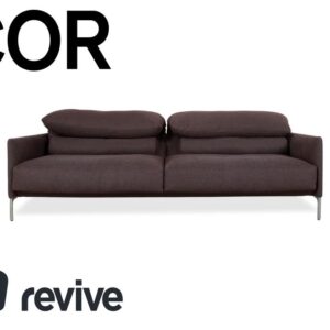 Cor Avalanche Stoff Dreisitzer Grau manuelle Funktion Sofa Couch